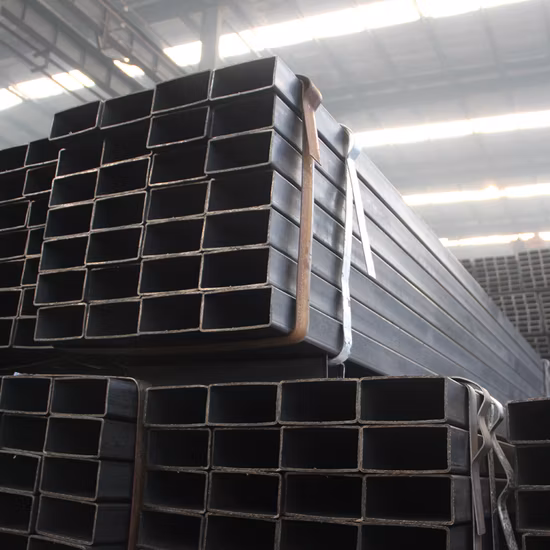 Chine Prix structurels noirs soudés au carbone Tuyau en acier ERW Tube carré doux