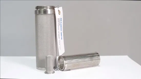 Tube filtrant du cylindre SS304 de filtre d'acier inoxydable Ss201